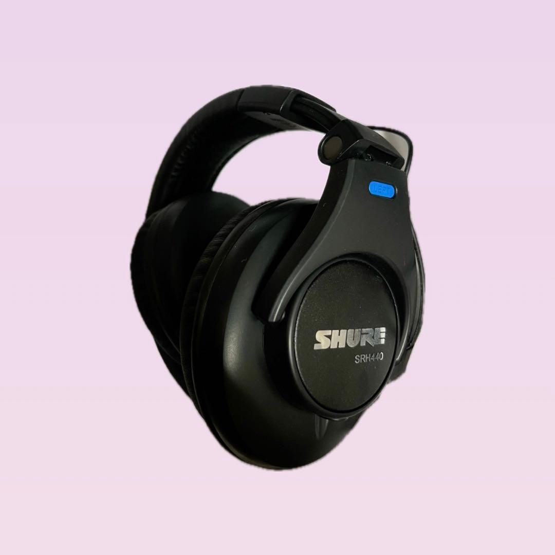 【美品】SHURE SRH440 ブラック ヘッドフォン　正規品