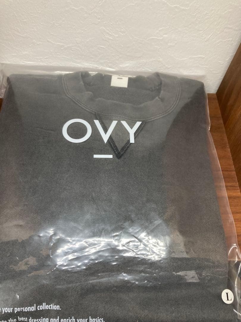 【新品未使用】ovy Pigment Crew Neck Sweat サイズ：L