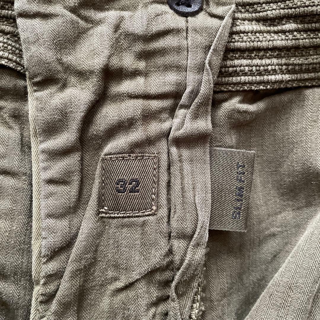 マ*ロ様 INCOTEX ガーメントダイ　オリーブグリーン チノパン　サイズ32
