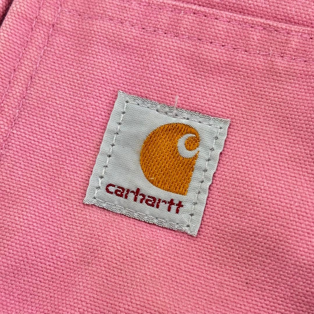 希少カラーCarhartt アクティブジャケット ピンクレディースL メンズSM