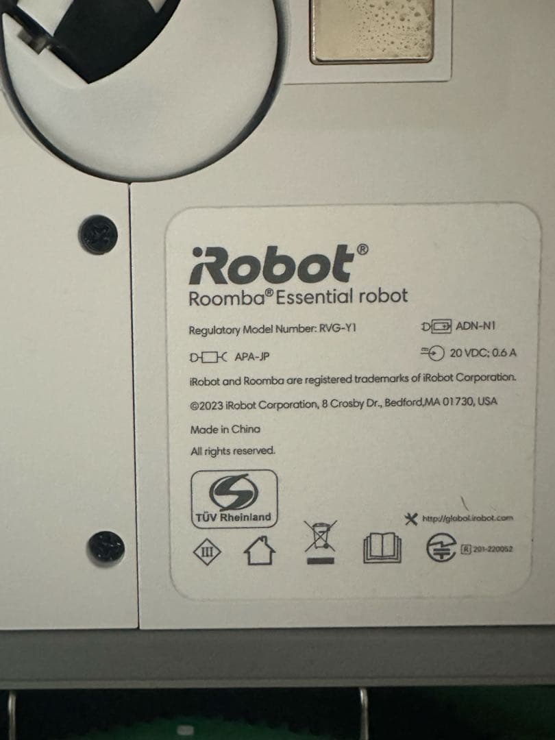 試運転のみ　iRobot ルンバ コンボ Essential Y011260