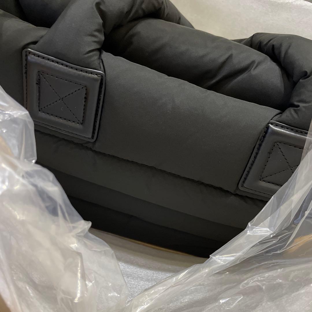 AnneCoquine ナイロンキルトトートバッグ M ブラック