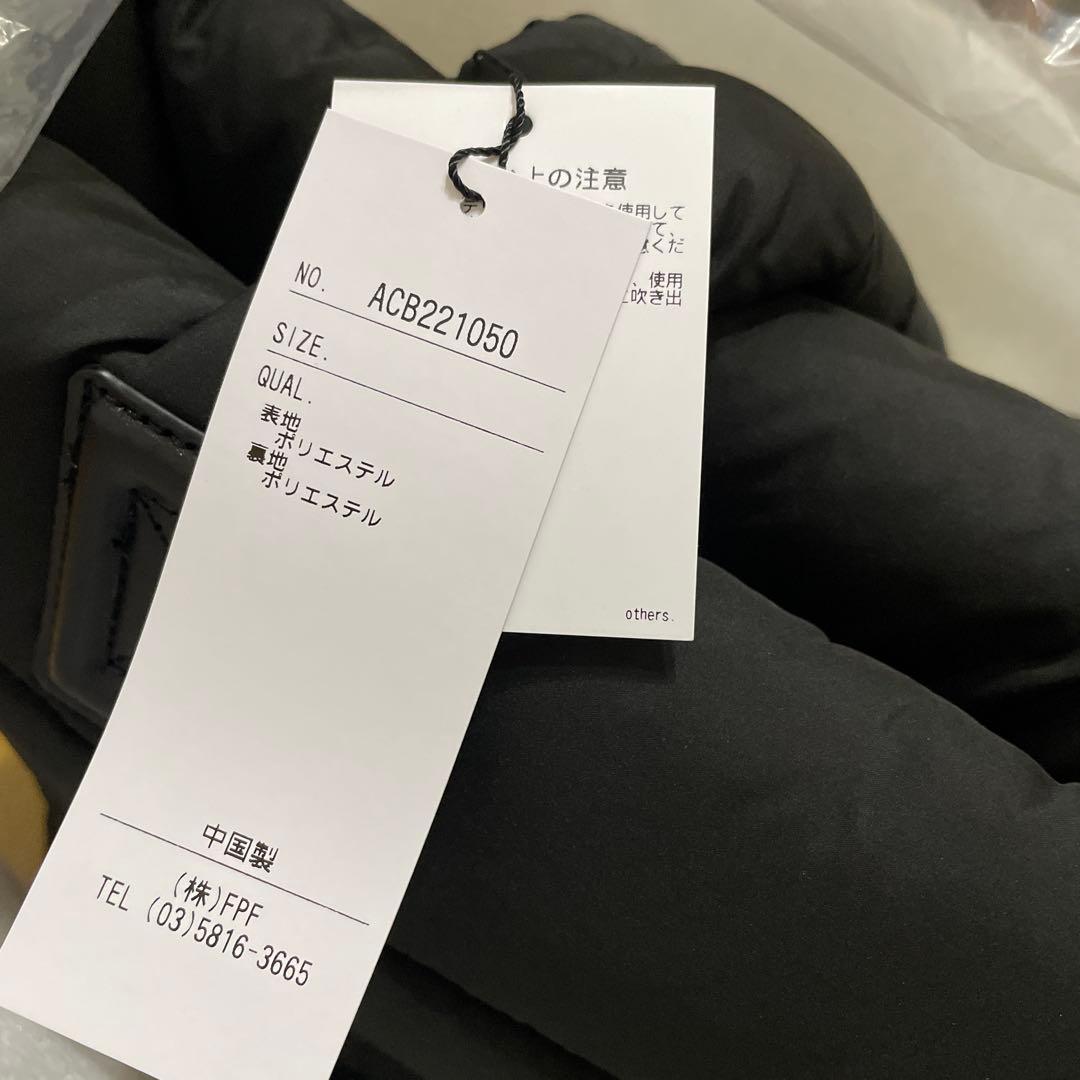 AnneCoquine ナイロンキルトトートバッグ M ブラック