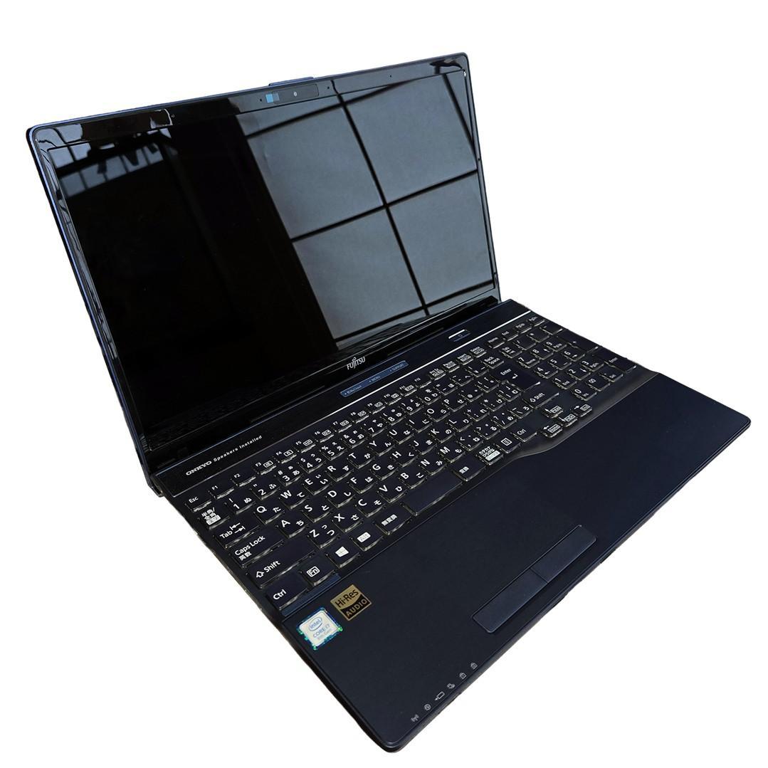 【美品】富士通LifeBook AH77/D1 i7/32GB/2TB/ブルー