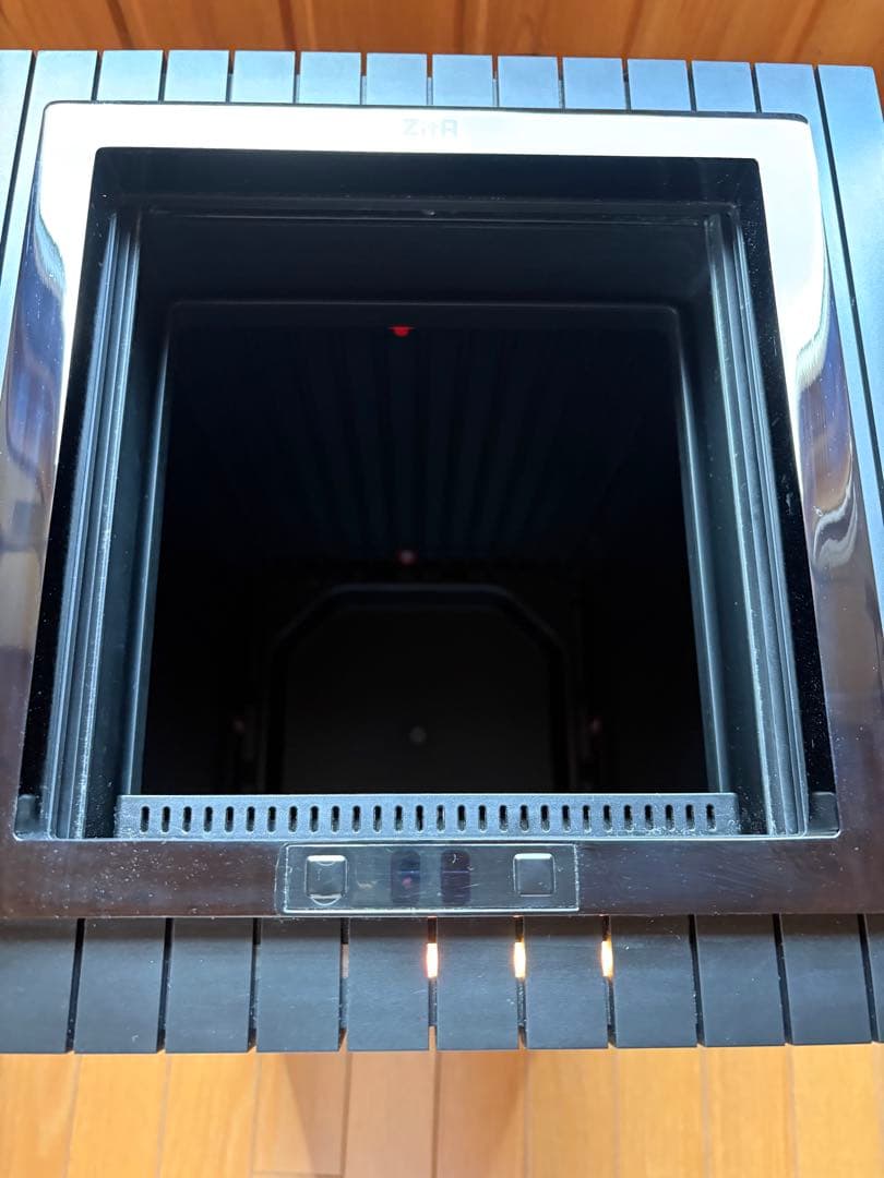 ZitA SQUARE ゴミ箱 黒 ・消臭剤・キャスター付き