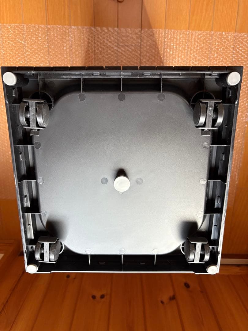 ZitA SQUARE ゴミ箱 黒 ・消臭剤・キャスター付き