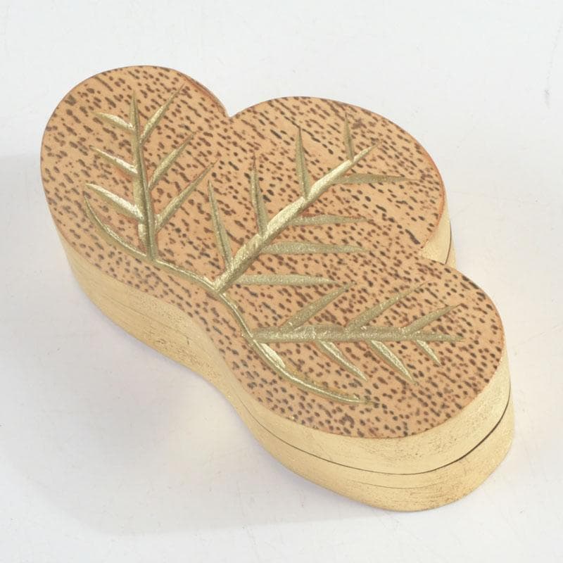 marimo　茶道具　雅象作　古竹内黒柿金塗　松竹香合　共箱　V　9490