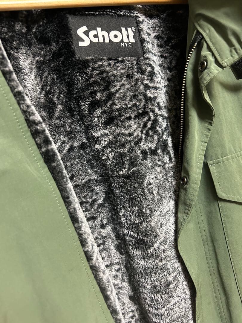 Schott ミリタリー　オリーブグリーン　ジャケット　XL m-65