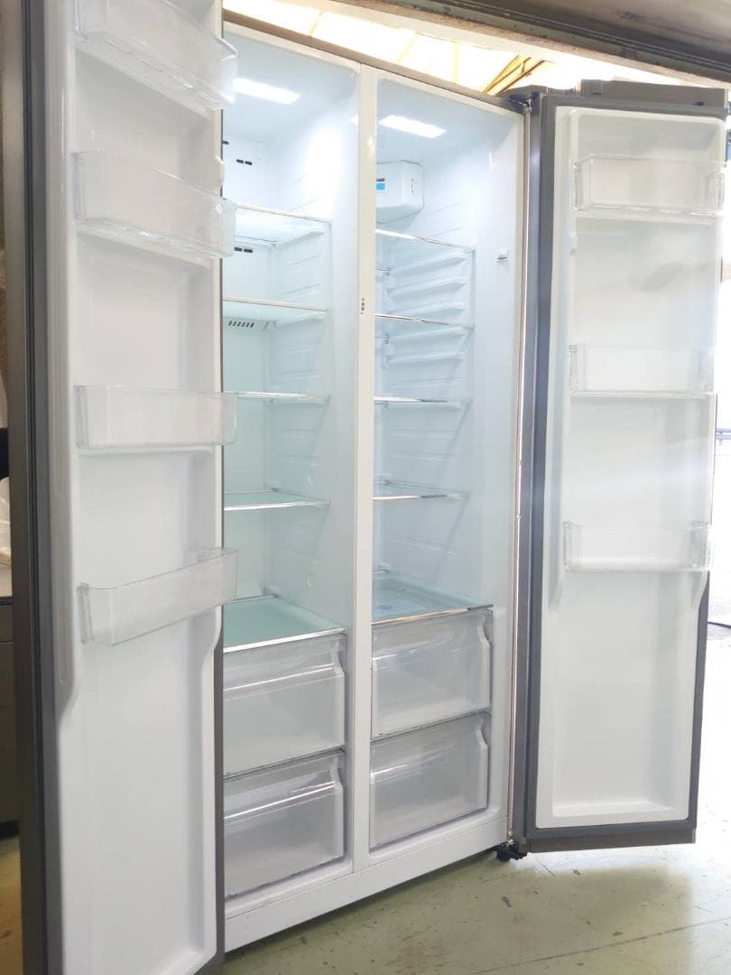 関東地区限定 美品　最新パノラマドア AQUA アクアノンフロン　冷凍庫冷蔵庫