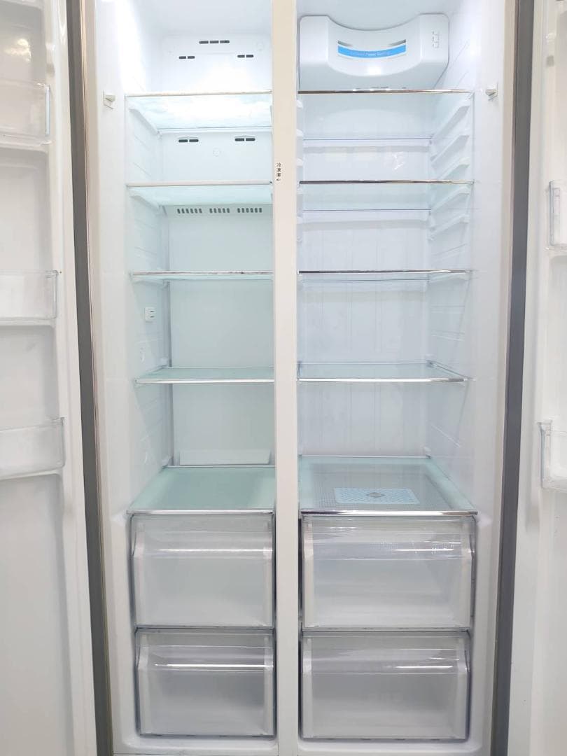 関東地区限定 美品　最新パノラマドア AQUA アクアノンフロン　冷凍庫冷蔵庫