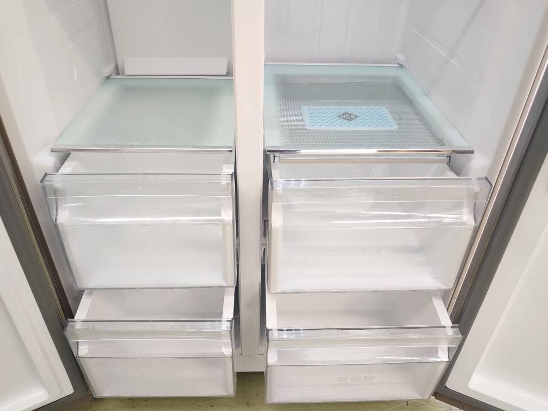 関東地区限定 美品　最新パノラマドア AQUA アクアノンフロン　冷凍庫冷蔵庫