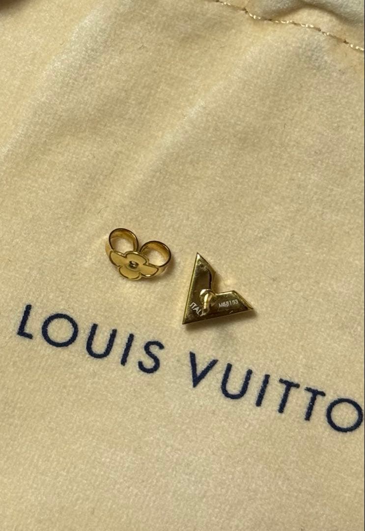 Louis Vuitton ゴールド ピアス(片耳用)