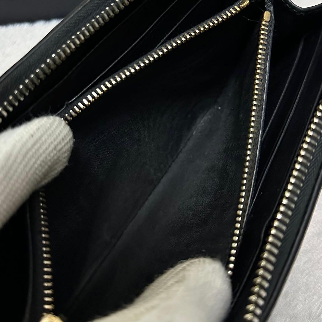 PRADA プラダ　長財布　キルティング　ナイロン　ロゴ金具　L字ファスナー