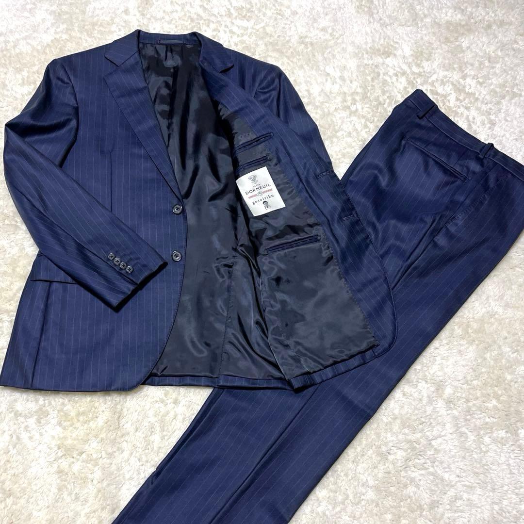 人気　五大陸　スーツ　セットアップ　ドーメル　光沢
