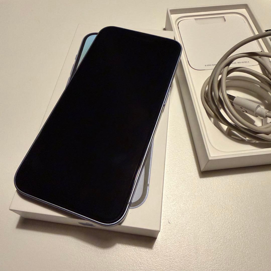 【美品】 iPhone 14 本体 ブルー 128GB（ケース無し）