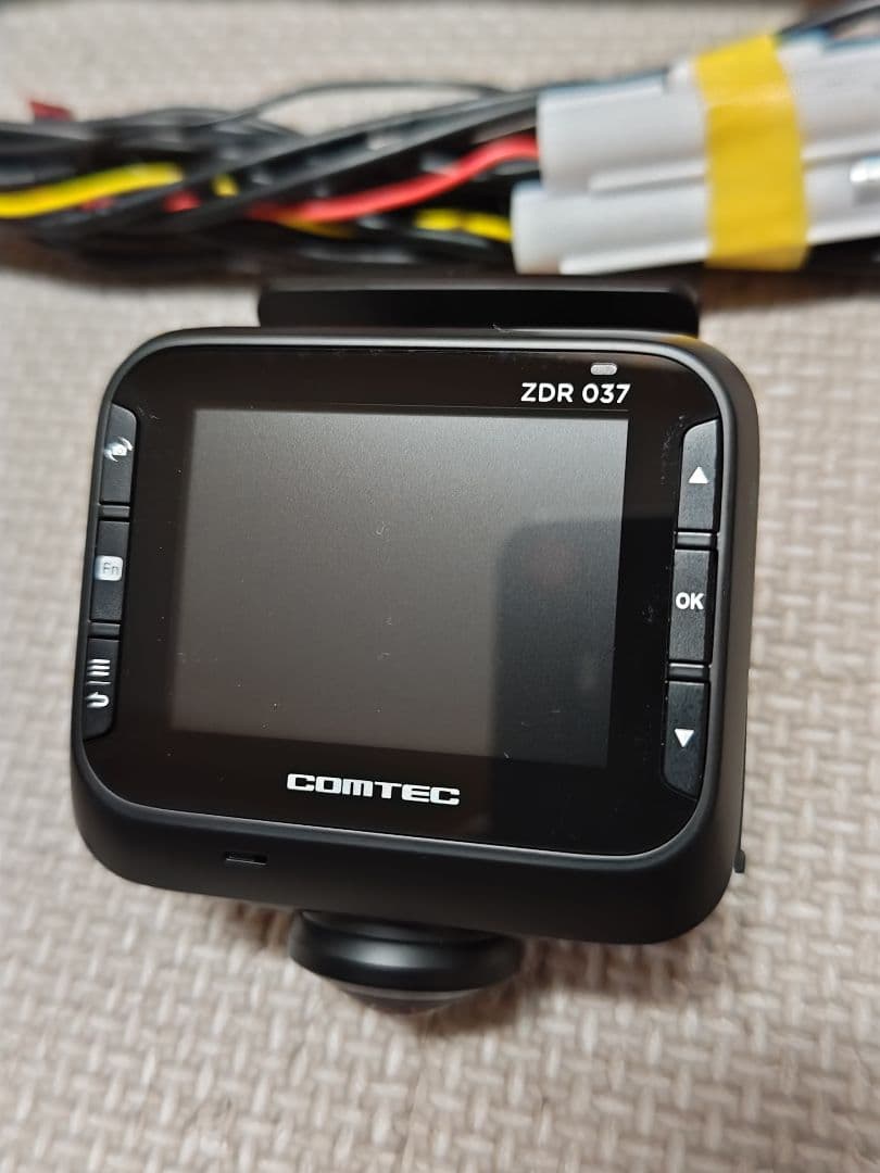 コムテック ZDR 037 360°タイプドライブレコーダーリアカメラ配線付き。