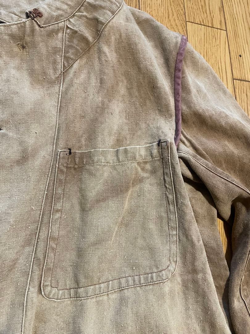 n*e様 〜30s brown linen hunting coat