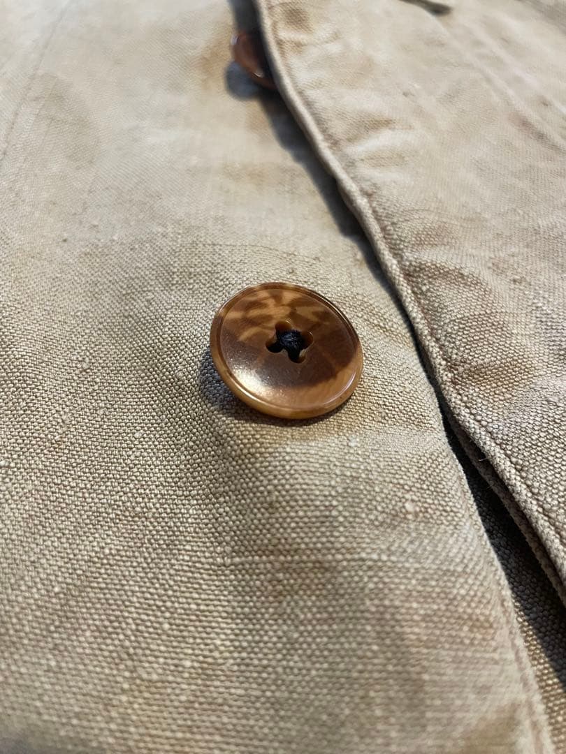 n*e様 〜30s brown linen hunting coat