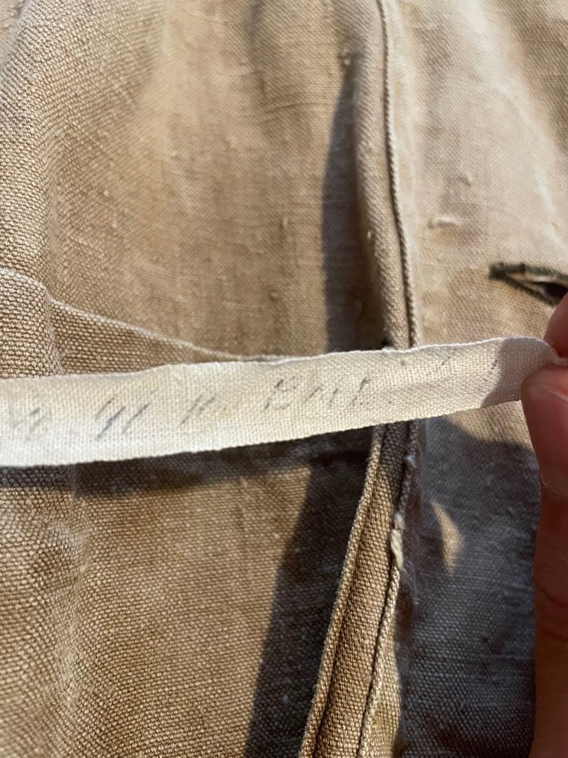 n*e様 〜30s brown linen hunting coat