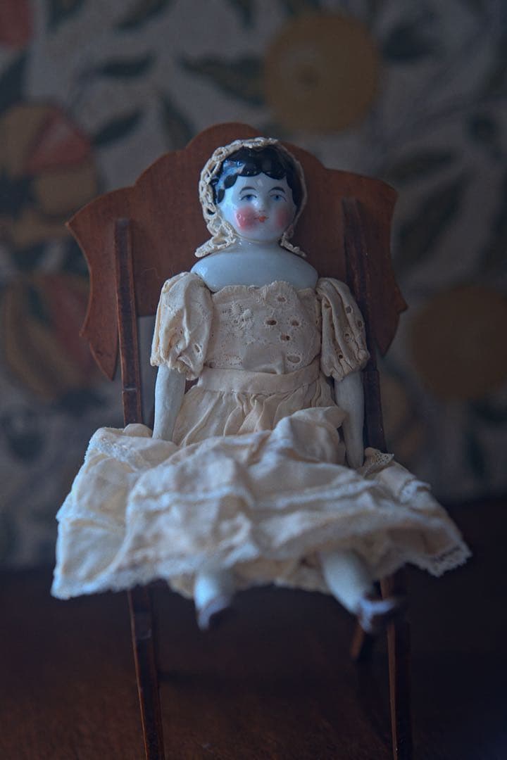 ネ*ネ様 アンティーク チャイナヘッドドール ビスクドール ミニチュア
