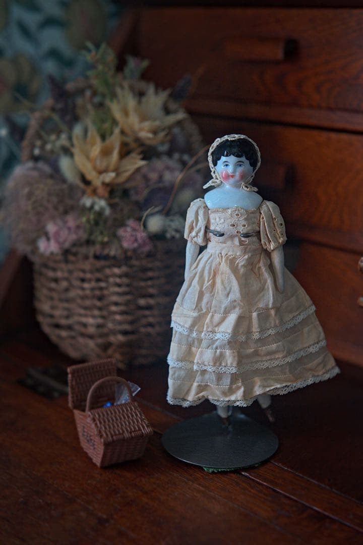 ネ*ネ様 アンティーク チャイナヘッドドール ビスクドール ミニチュア