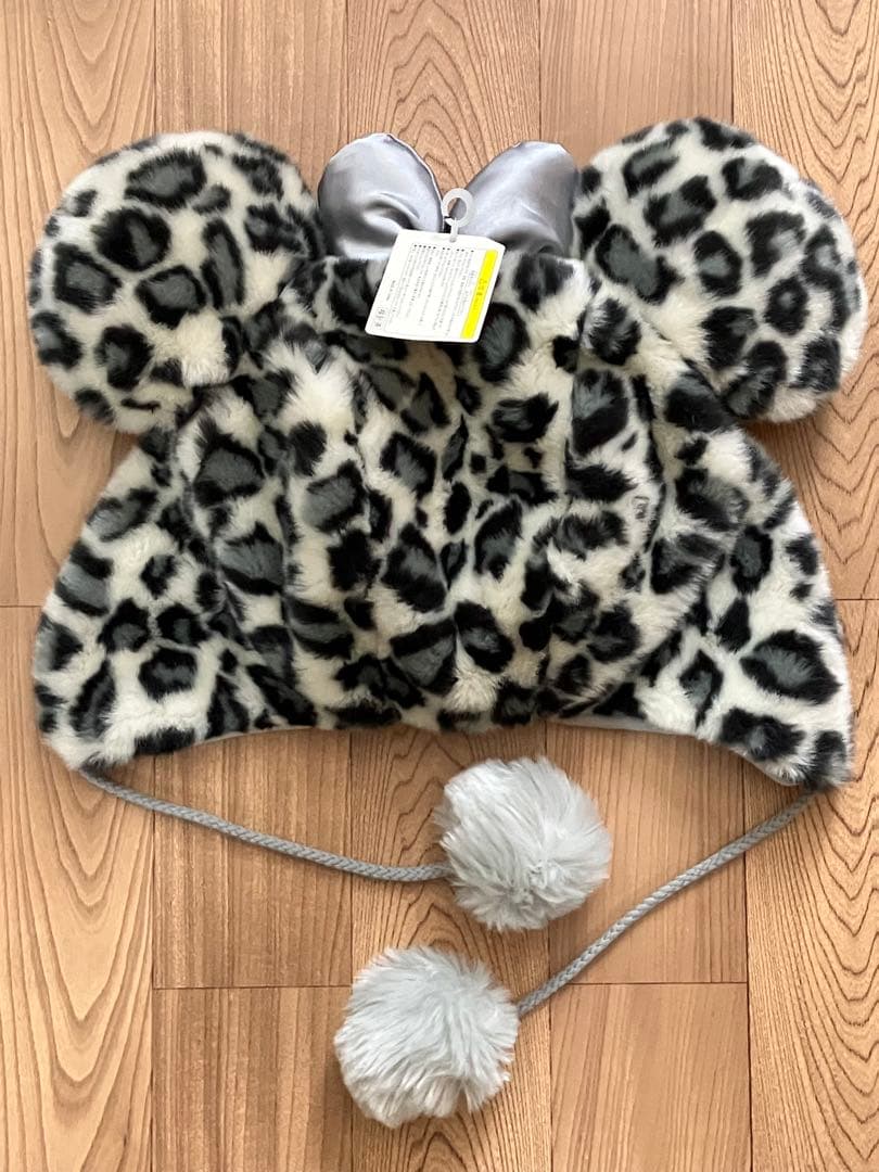 ディズニー　ミニーファンキャップ★ヒョウ柄