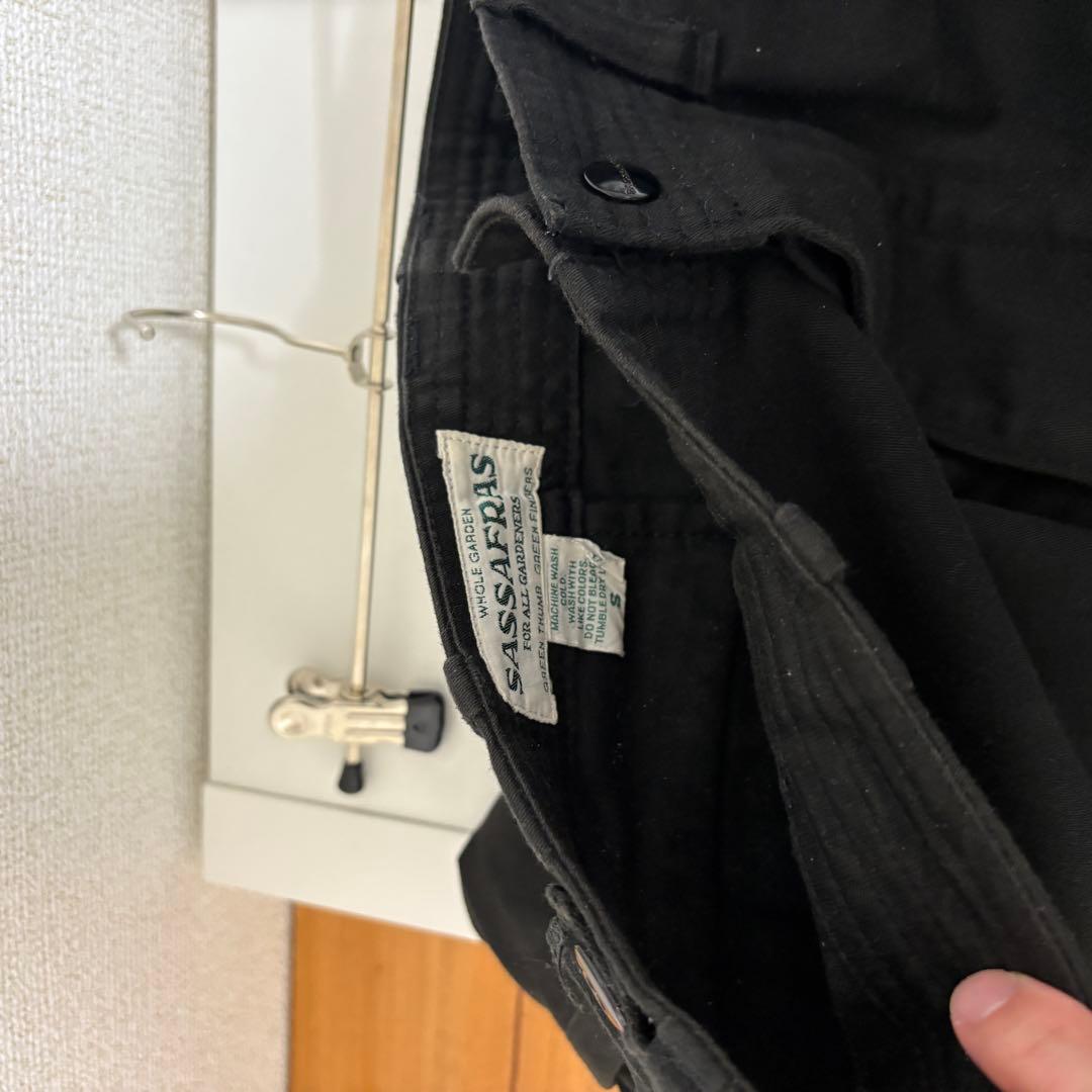 パンツ SASSAFRAS OVERGROWN PANTS [black S]