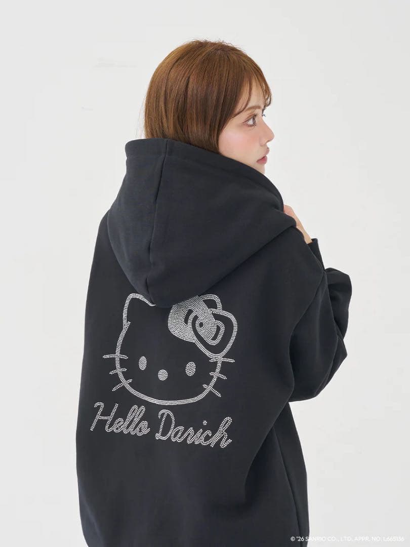 darich Hello Darichジップアップフーディ