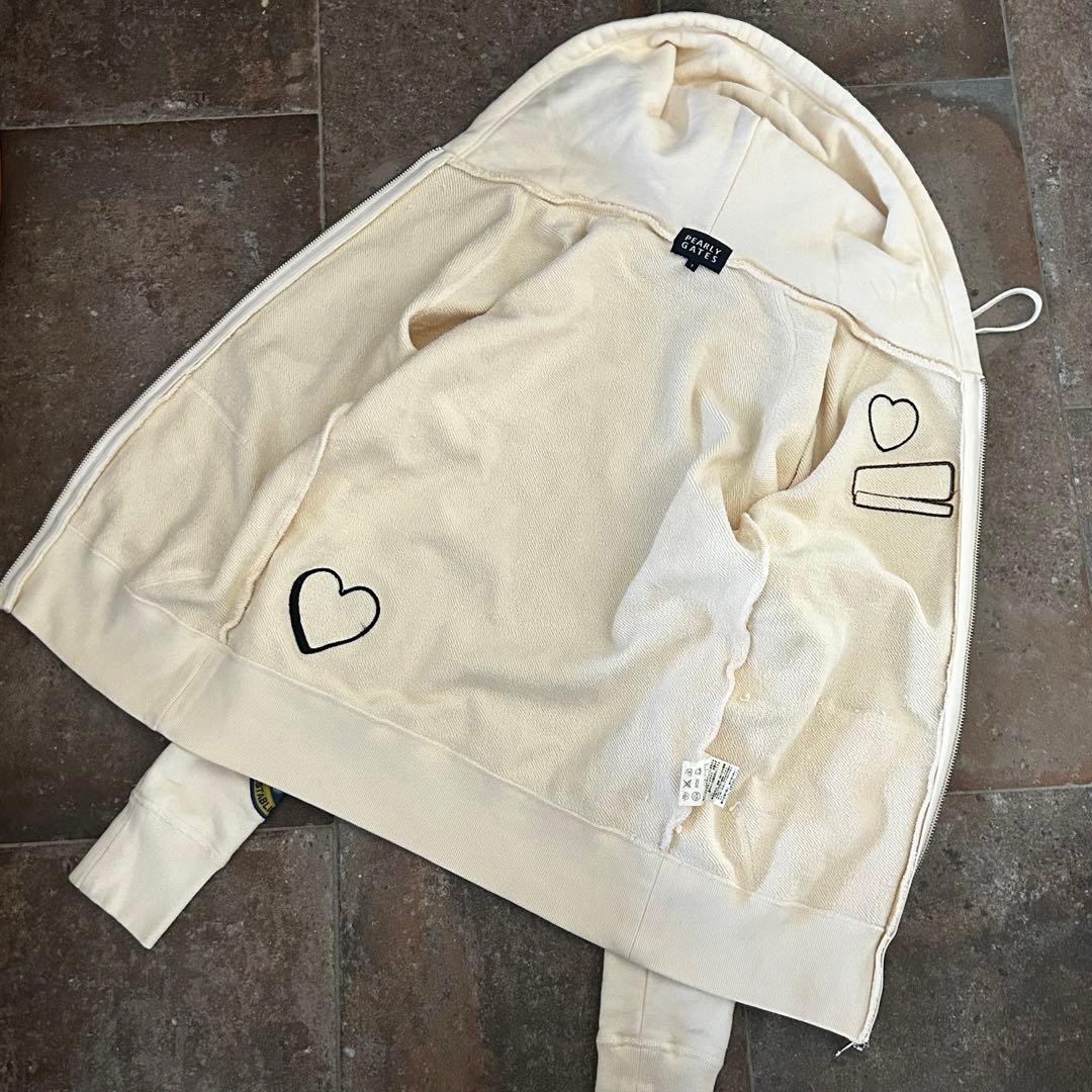 パーリーゲイツ　ワッペンパーカー　レディース　サイズ1