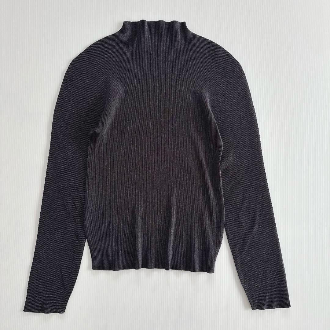 美品 PLEATS PLEASE ハイネック 長袖 トップス カットソー 3