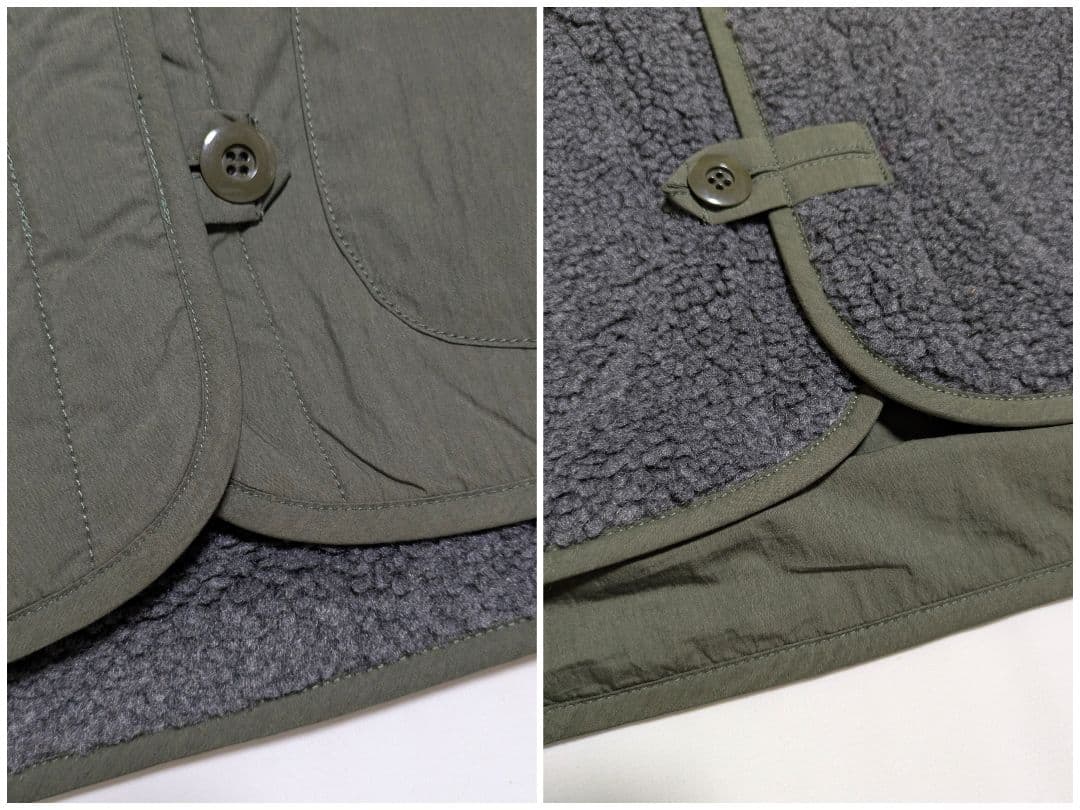 新品 NATURAL LAUNDRY ボアリバーシブルタブベスト size 2