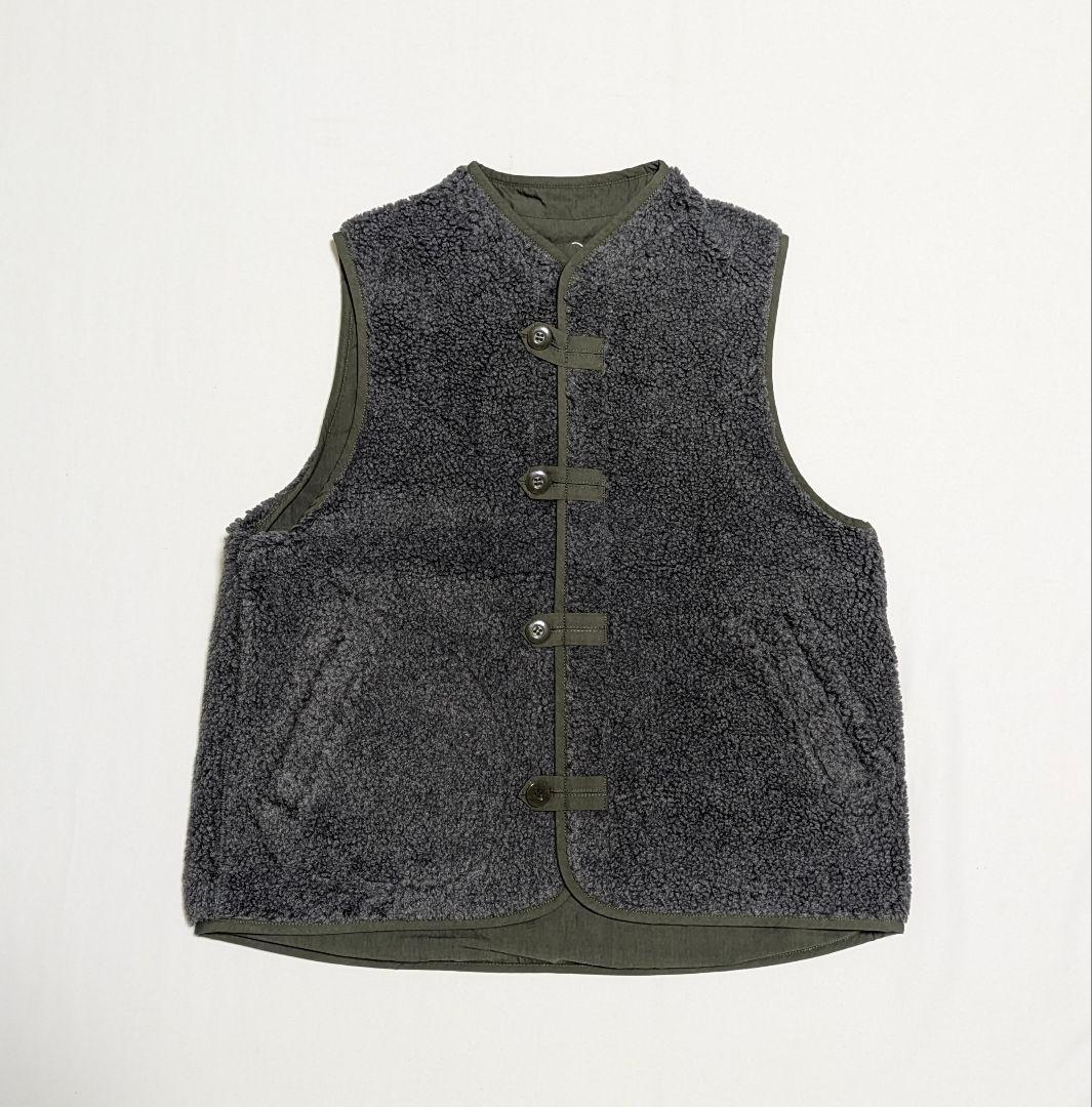 新品 NATURAL LAUNDRY ボアリバーシブルタブベスト size 2