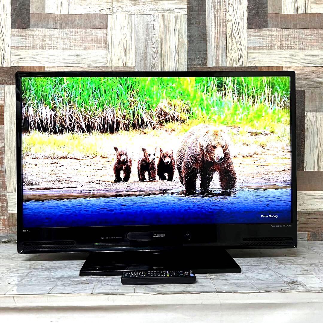 即日受渡❣️全国送料込三菱40型HDD&Blu-ray録画機能内蔵ダビング可能TV