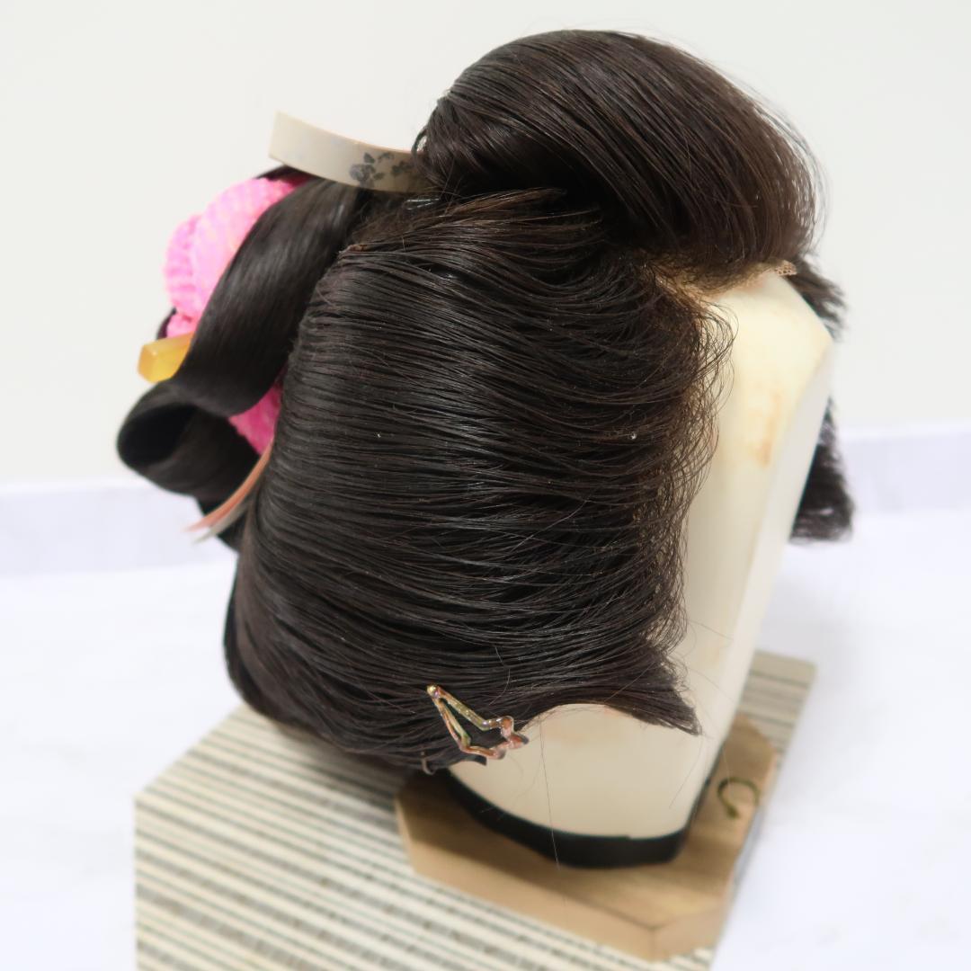 辰巳商会　高級 日本髪 かづら　かつら コスプレ　ケース付 ７号 52〜58cm