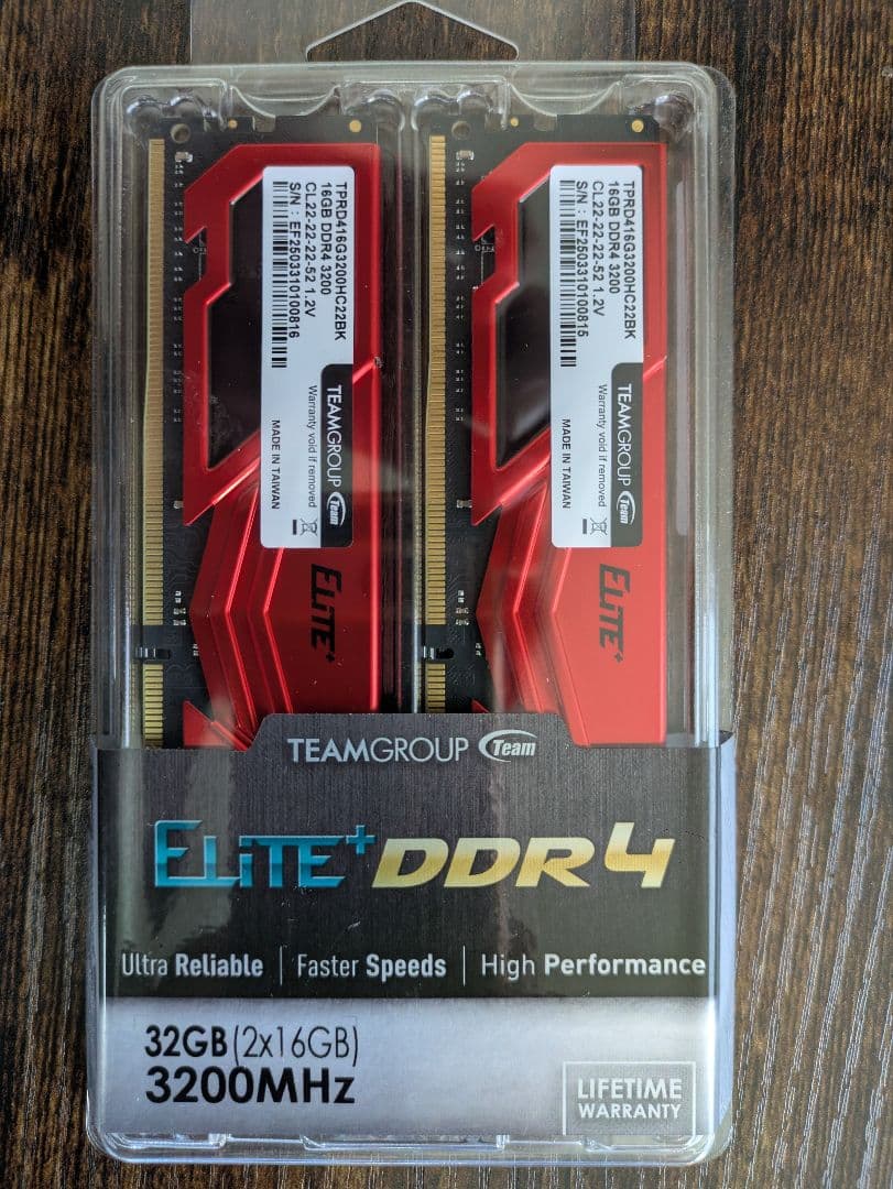 メモリー TEAMGROUP Elite DDR4 32GB 3200MHz