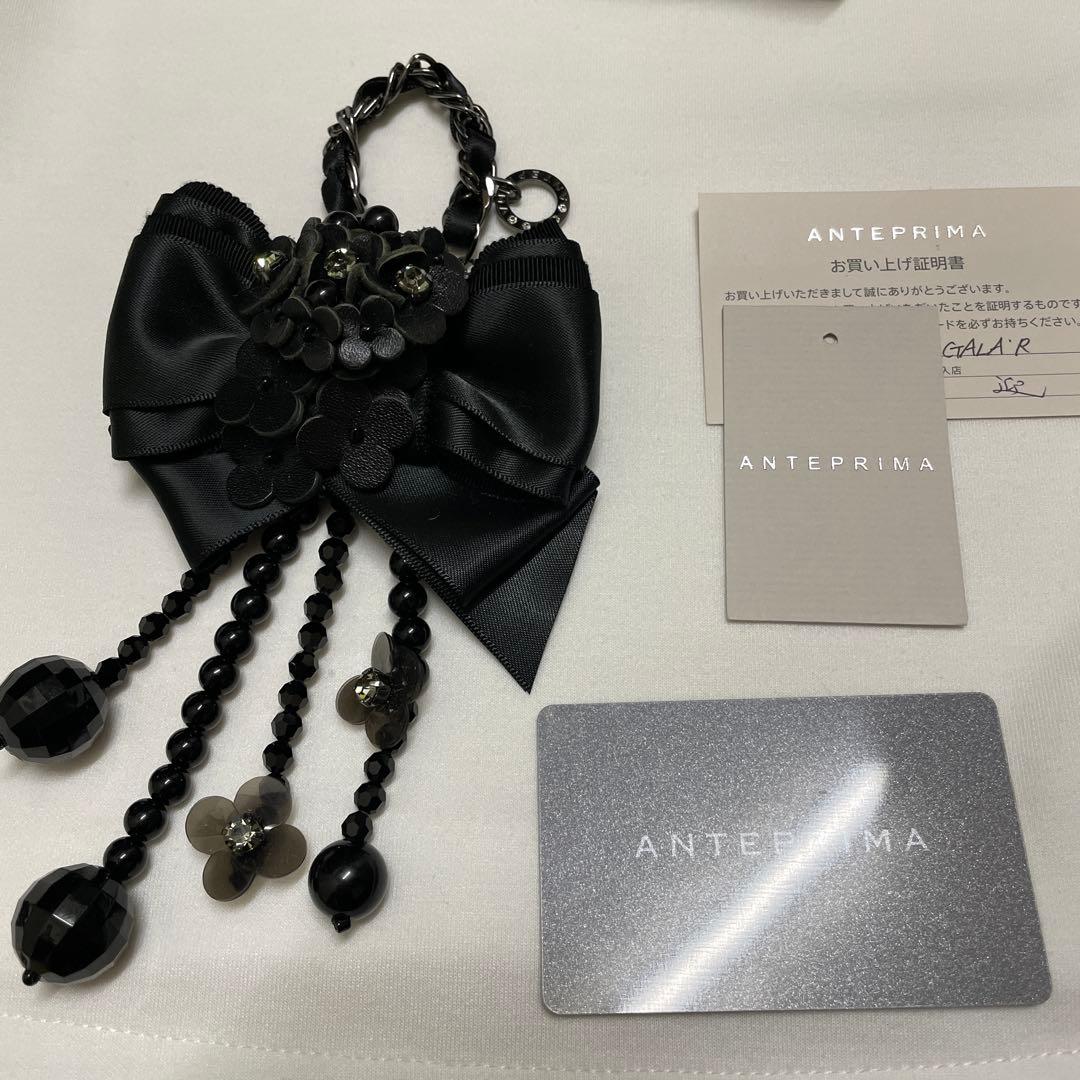 ANTEPRIMA バッグチャーム(黒）