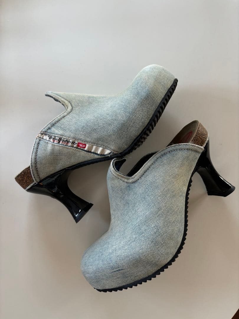 美品！Diesel D-Woodstock W 80mm デニムミュール