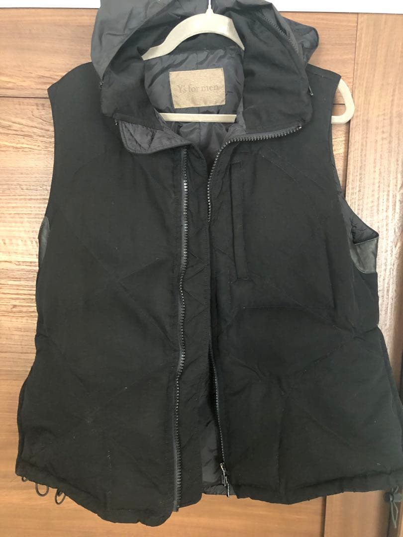 マ*ル様 Y's for men ダウンベスト　ブラック　ヨウジヤマモト　ブルゾ