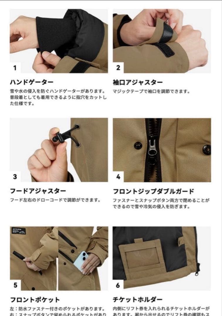 Actleis アクレイス スノーボードウェア レディース 上下　着用一度のみ