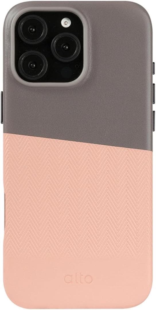 iPhone16ProMax 本革 MagSafe イタリア製 ピンク 用品 A