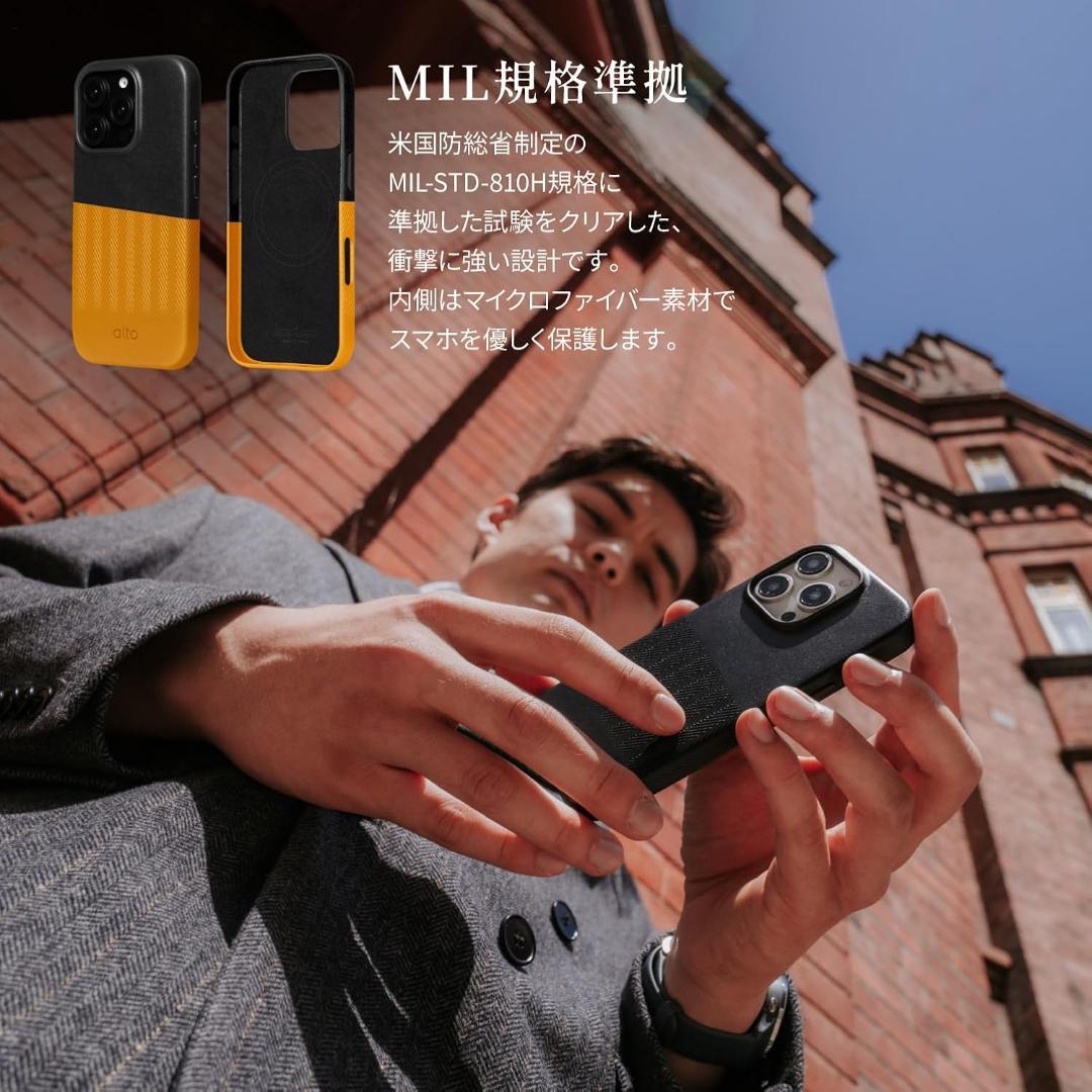 iPhone16ProMax 本革 MagSafe イタリア製 ピンク 用品 A