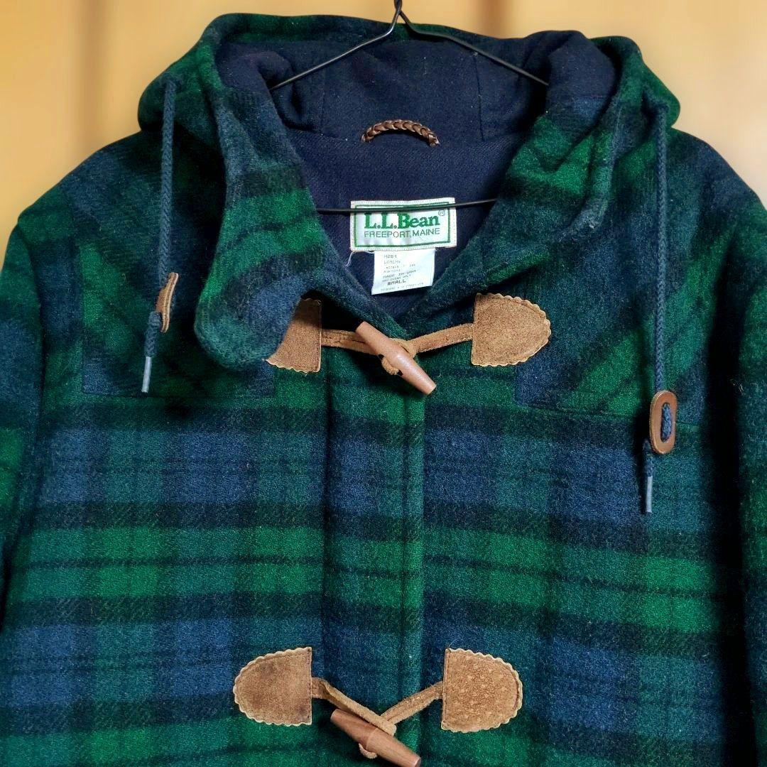 LLBean　エルエルビーン　ジャケット　ダッフルコート　チェック70s 80s