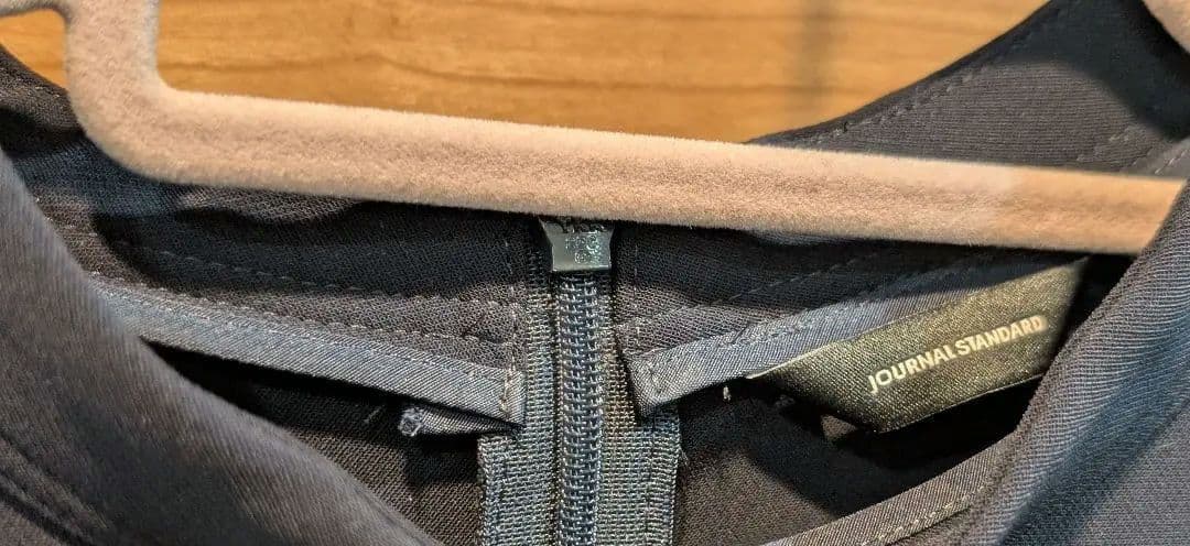 ジャーナルスタンダード ダブルクロスロングワンピース　 サイズ　36　ネイビー