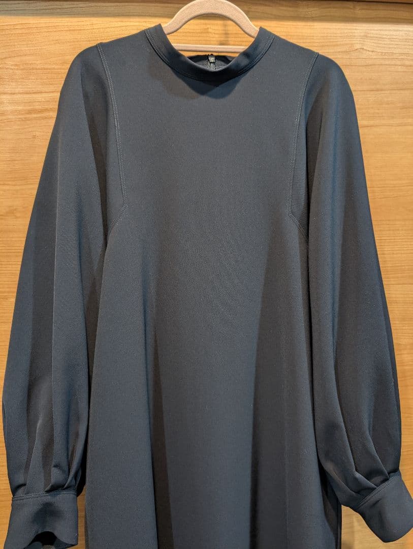 ジャーナルスタンダード ダブルクロスロングワンピース　 サイズ　36　ネイビー