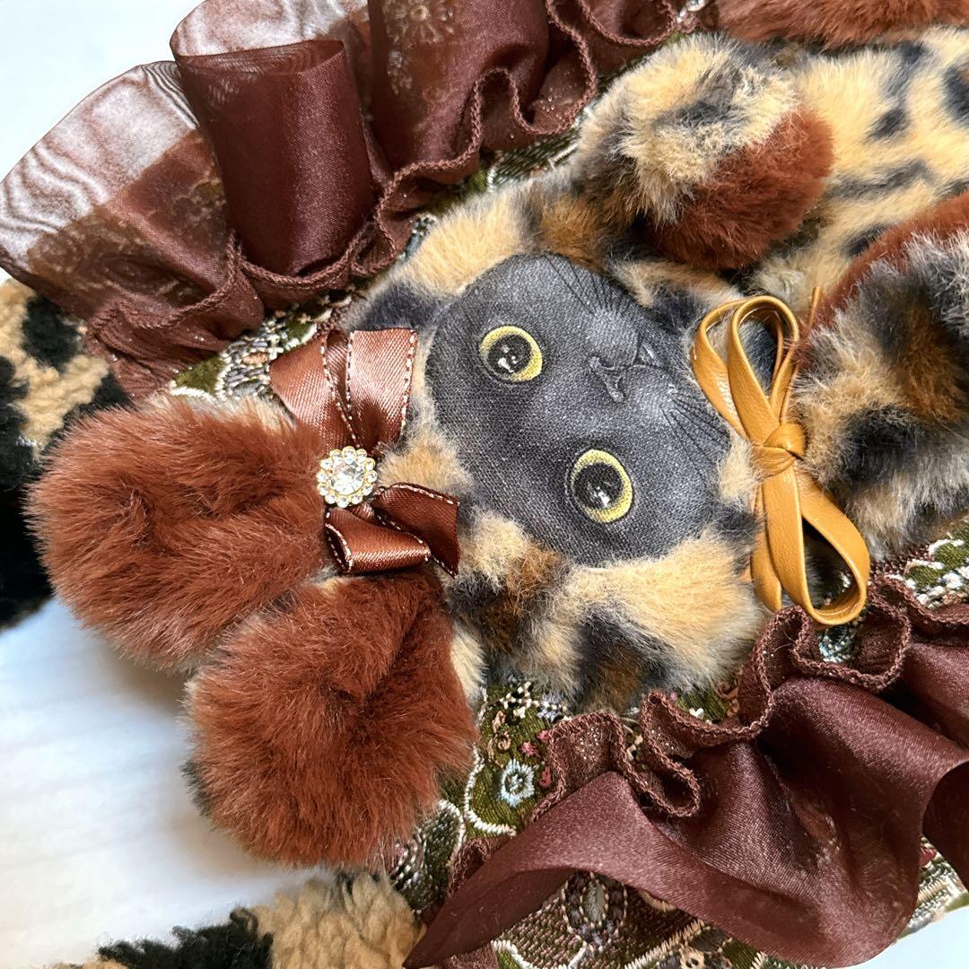 さ*ー様 コヤンイサムチョン♡新色インド刺繍大人色カーキ！うさ着ぐるみ黒猫変形ト