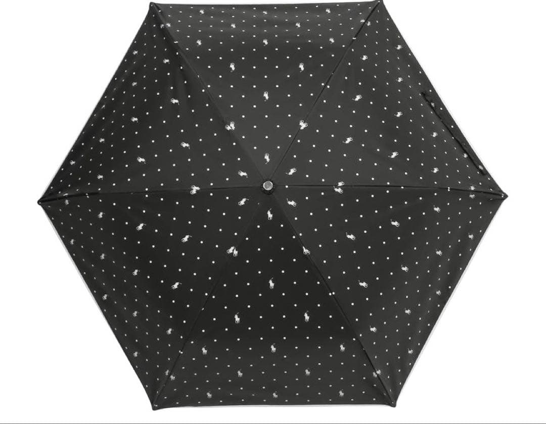 《新品》ラルフローレン　ドット柄　UV遮熱 遮光 100% 晴雨兼用傘