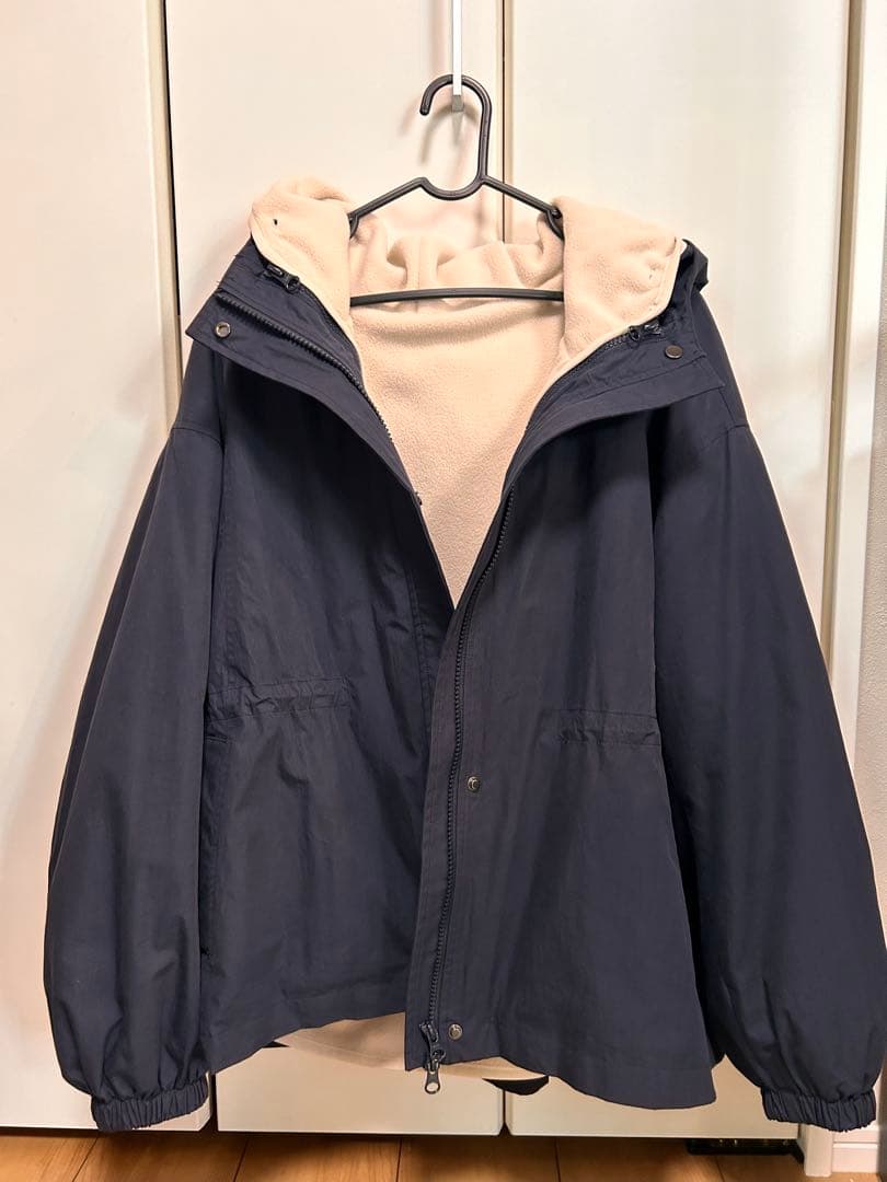 BEAUTY&YOUTH フード付き3wayジャケット ネイビー