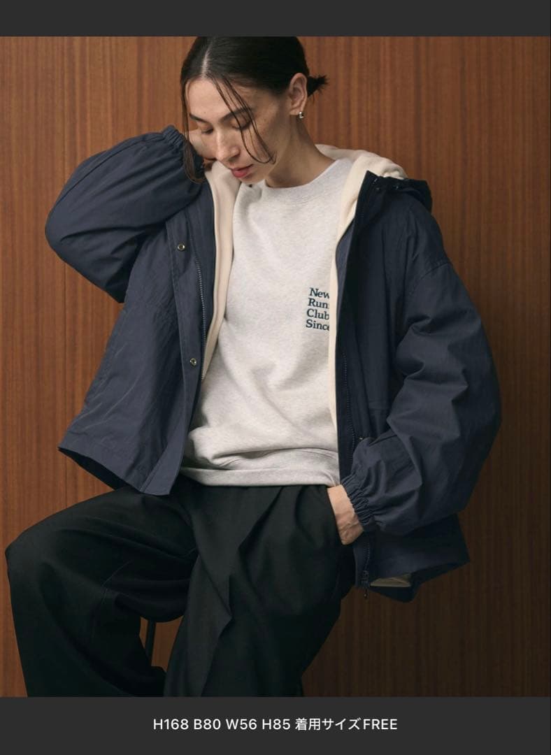 BEAUTY&YOUTH フード付き3wayジャケット ネイビー