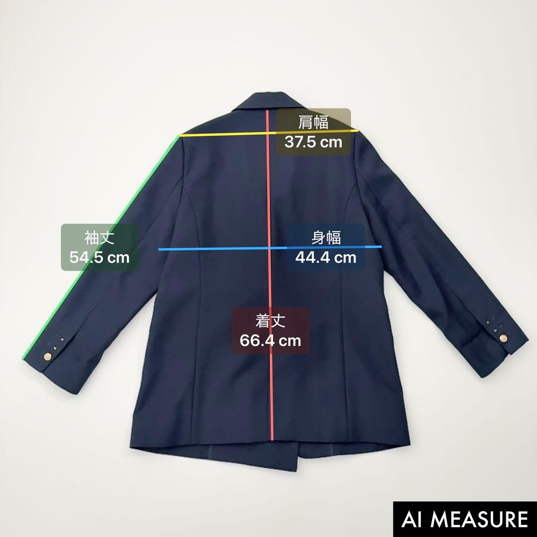 金釦✨ビームス ドライギャバジンダブルジャケット ネイビー