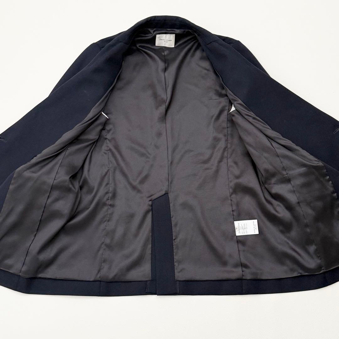 金釦✨ビームス ドライギャバジンダブルジャケット ネイビー